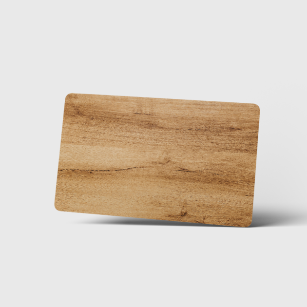Wooden NFC Card - RFID | NFC (NTAG215) - 10 | 25 | 50 | 100 Units